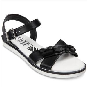 Sam & Libby Jaquelyn Black Stone Sandals